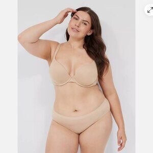 NEW Cacique Lane Bryant Smooth Boost Plunge Café 42DD 4Hooks